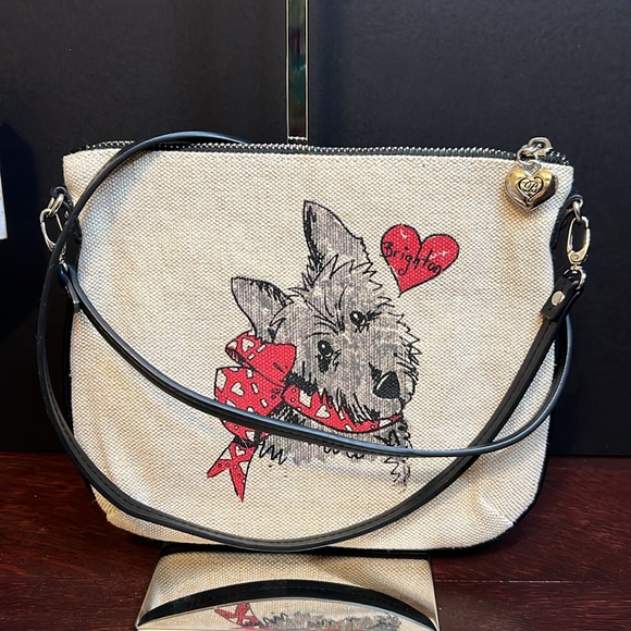 👜 Brighton Canvas Scottie Dog Crossbody Purse Exercise? I’d Rather Accessorize! - Picture 6 of 7